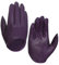 Harssidanzar Damen Lammfell Leder Half Palm Short Handschuhe ungefüttert GL011EU,lila, XL