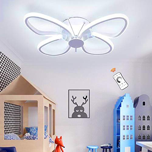LED Deckenleuchte Kinder Deckenlampe Kinderzimmer Mädchen Junge Schlafzimmer Dekoration Lampe Schmetterling Form Acryl Lampenschirm Modern Design Kronleuchter Für Wohnzimmer Schlafzimmer Esszimmer