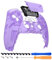 eXtremeRate Clear Atomic Purple Touchpad Front Housing Shell Compatible with ps5 Controller BDM-010 BDM-020 BDM-030, DIY Replacement Shell Custom Touch Pad Cover Compatible with ps5 Controller