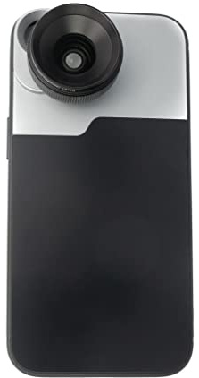 SYSTEM-S Makro Linse 1.1x bis 2.8X Filter mit Hülle in Schwarz für iPhone 13