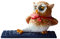 Gemmia Miniatur Feengarten Eule Figurine- Tastatur Eule Statue