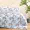 Sleepdown Bettwäsche-Set mit Kissenbezug, wendbar, weich, pflegeleicht, 135 x 200 cm, Rostweiß, Einzelbett, 5056242890119