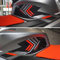 labelbike - 3D Aufkleber aus Gelharz Seitenschutz für den Tank kompatibel mit Aprilia Tuono 660 2021-2025 Rot