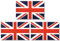 JBCD 3 Stück United Kingdom UK Flag Magnet Aufkleber British Flag Magnet Stickers, Heavy Duty UK British Decal Magnetic Sticker for Cars Vehicles Trucks, 3x5 Inches
