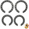 CHENNAN 4pcs Gitarre Schallloch Aufkleber Schallloch Rosette Purfling Holz Schallloch Rosette Inlay Schallloch Aufkleber Rosette Inlay Aufkleber Gitarre Teile Zubehör Für akustische klassische