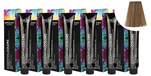 PostQuam - Pack de 6 Tintes de Peluqueria Profesional de Elevado Poder Cubriente | Tinte Permanente 100% Cobertura de Canas Garantiza Color Natural Uniforme y Duradero - Más de 90 Colores Disponibles