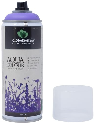 Flowerbox Oasis Aqua Colour Spray Milka 400 ml Laque satinée pour l'extérieur et l'intérieur