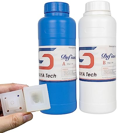 Siraya Tech Defiant 15 Kit per Stampi in Silicone Platinico, Sicuro per Alimenti, Durezza Shore A 15, per Progetti con Resina UV 3D, Polimerizzazione Facile, Senza Rivestimento, Trasparente da 1kg