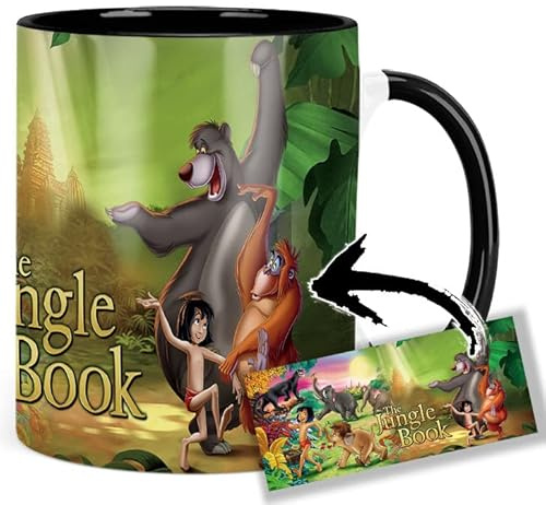 The Jungle Book B Tasse Innen & Henkel Schwarz Keramikbecher Mug