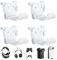 KUNSLUCK 4 Stück Controller Wandhalterung für PS5, Xbox, Switch Controller, Wandhalterung Ständer für Controller & Headset, Kleber/Schrauben Installation (weiß)
