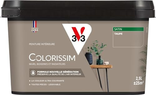 V33 Peinture multi-supports Colorissim® Taupe satin 2,5L