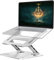Dyazo Laptop Stand 6 Level Height Adjustable, Aluminum Laptop Stands, Foldable Portable Laptop Stand for Desk Compatible with All Laptops 10-15.6 Use for Office/Home Reduce Neck Pain, Silver
