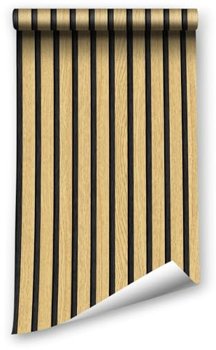 LZH-LP Selbstklebende Tapete zum Abziehen und Aufkleben Kontakttapete mit Holzmaserung, 44.5x400CM selbstklebende Holztapete abnehmbare Vinylfolienabdeckung