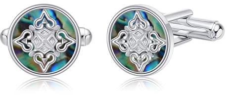 Manschettenknöpfe für Männer Stelring Silber Vintage Celtic Knot Manschettenknöpfe für Männer