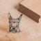 Motivstempel Eselkopf - Eselgesicht Esel Stempel Holzstempel 38 x 48 mm