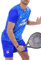 Completo Padel Uomo Tennis Taglia XL Abbigliamento Sportivo Limited Edition Maglia e Pantaloncini con Tasche per Palestra/Calcio Tecnologia Dry Fit in Tessuto Premium Traspirante e Anallergico