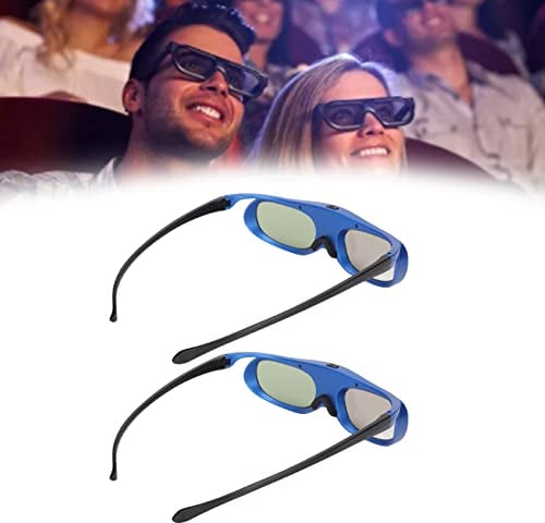 Ejoyous DLP-Link 3D Brille, 3D Shutter-Brille Wiederaufladbar 3D Shutterbrille Unisex 3D Brille, für 3D DLP Fernseher Projektoren ZX4 H1 JMGO G1 G3 X1