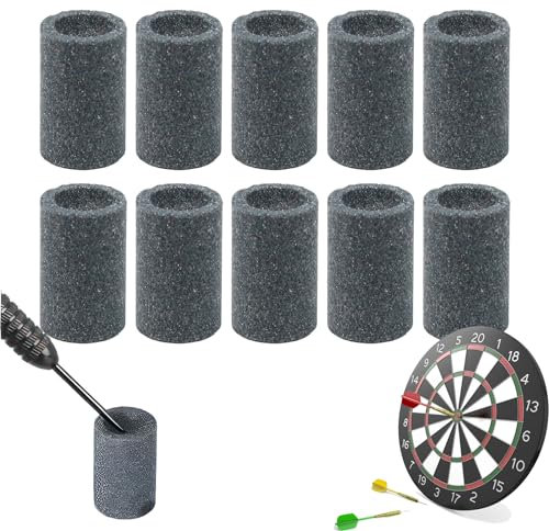 EASONGEE 10pcs Dart Sharpener, Dart Point Sharpener Dart Sharpening Sand Stones for Dart Tip Sharpening Wear Resistant Dart Tip Sharpener Sand Stone Darts Burrs Remover Tool, Darts Points Accessories