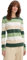 TOM TAILOR Damen 1042952 Pullover mit Struktur, 37226-Green Beige Block Stripe, XS