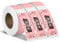 YIKIADA Label Maker Tapes for D30 Pink Thermal Stickers 12 × 40 mm Vinyl Waterproof Self-Adhesive Decals for Household Supplies 3 Rolls