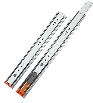 LOOTICH Kugelführung Vollauszug Schubkastenführungen 350 mm con Integrierte Selbsteinzug Schubladenschiene Dämpfung Teleskopschiene Kugelauszug Auszugsführungen Stahl Verzinkt (1 Paar)