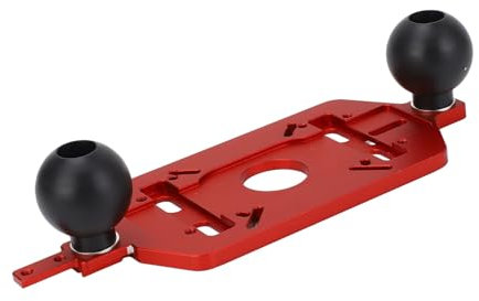 Router Base Universal Aluminum Alloy Router Guide Sub Base Plate with Dual Handle for Wood Trimming Milling Slotting