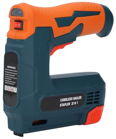 Chiodatrice Brad Senza Fili, Pistola Sparachiodi Alimentata a Batteria, Graffettatrice Ricaricabile USB, Cucitrice Elettrica per Progetti Fai Te, Tappezzeria, Include Chiodi