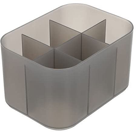 MAGICLULU White Utensil Holder Storage Box for Desktop Manicure Tool Organizer Box Brush Pens Portable Nail Art Container