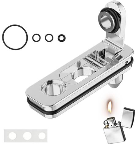 SGQTGIMU Zippo Feuerzeug ZubehöR Set Zippo Dichtung für Einsatz, ZubehöR Anti-Verdunstungs Ersatzteile Mit Baumwollfilzpad für Zippo Einsatz, Metall Material, Ersatz für Feuersteinschlitz
