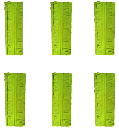 6 Pcs Mop Refill Pad, 39*15cm Reusable Power Mop Refills Mop Pads Microfibre Wet Dry Cleaning Mop Pad Fit S-w-i-f-f-e-r PowerMop (Green)