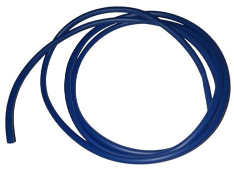 Guaina per cavi elettrici in PVC blu, lunghezza 1 m, 3 mm