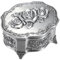 SUMTree Vintage Music Box Musical Jewelry Box Metall Keepsake Box Silber Schmuckbox Antike Spieldose Schmuckkästen für Ring Armband Ohrringe Damen Herren Geschenk Geburtstag Valentinstag Weihnachten