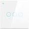 Homekit interruptor de luz inteligente, panel táctil de cristal, funciona con Homekit, control de voz Siri,Timing, línea neutral necesaria,EU,10A (3 gang)