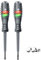 2-in-1 Professional Electrical Screwdriver & Voltage Tester Pen - Dual-Colour LED Detection, Magnetic Tip with Cr-V Steel, 12-250V Non-Contact Tester Kit (Flat+Crosshead)