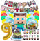 Kindergeburtstag deko Minecraft luftballon 9 Minecraft geburtstag | geburtstagsdeko jungen 9 jahr, Happy Birthday Dekoration Banner Karikatur