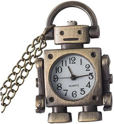 Ipetboom Roboterform Taschenuhr Halskette Für Vintage Stil Als Taschenuhr-Geschenk Und Accessoire Für Kleidung