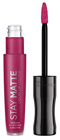 Rimmel London Rossetto Opaco Stay Matte, Formula Liquida Waterproof, No Transfer a Lunga Durata, Heartbeat, 5.5 ml