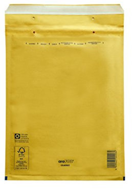 Carte Dozio - Buste imbottite avana per spedizioni - Dimensioni interne utili 200 x 275 x 50 mm - 10 pz conf.