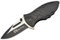 MAX KNIVES - MK104 - Lame acier 440C - Fermeture liner-lock - Couteau de survie pour camping, chasse, pêche et randonnée - Couteau pliant manche aluminium anodisé noir