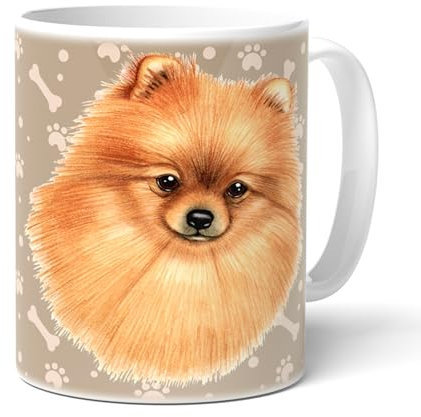 POMERANIAN - Pommer - Spitz - Kaffeetasse, lustige Tasse, Becher, Teetasse aus hochwertiger Keramik. Kaffeebecher mit schöner Grafik und tollen Spruch in englischer Sprache.