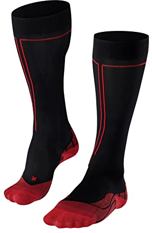 FALKE Damen Laufsocken RU Compression Energy W KH Funktionsmaterial mit Kompression 1 Paar, Schwarz (Black 3008) - Wadenumfang W1, 39-42