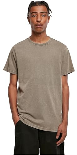 Build Your Brand Herren By190-acid Washed Round Neck Tee T-Shirt (1er Pack)