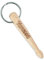 keepdrum personalisierter Schlüsselanhänger Mini-Drumsticks mit Wunsch-Gravur