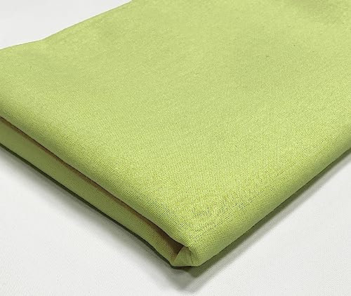 A-Express Tela de Algodón - 60 Pulgadas 150cm Ancho Por Metro - Material de Viscosa de 150 GSM - para Ropa, Forro de Cortinas, Sábanas, Vestidos, Fundas de Almohada - 1 Metro Pistacho