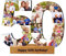 Personalisierte Zahlen-Fotocollage-Rahmen, individuelle Zahlen, Holzschild mit 1–20 Bild, Heimdekoration, Geschenk, nummerierte Fotocollage, Geschenk für Geburtstag, Jahrestag, Hochzeit (nummerierter