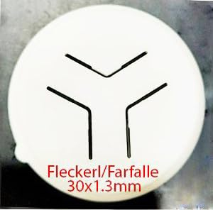 PASTADISC Farfalle Fleckerl Pasta-Nudel-Formscheibe, passend für Philips automatische Nudel- und Nudelmaschine, kompatibel mit Philips Pastamaker-Aufsatz, Küchengeräte-Zubehör (30 x 1,3 mm)
