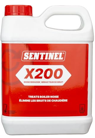 Kudos-Trading - Sentinel X200 Boiler Noise Reducer Quiet & Efficient Heating Solution for Home Central Heating System Comfort Prevents Noisy Pipes & Radiators 1 Liter Bottle
