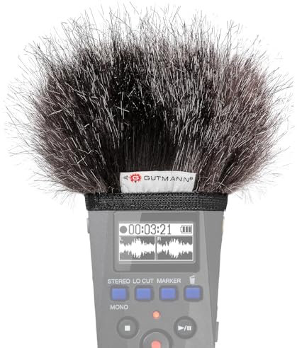 Gutmann Mikrofon Windschutz Fell für Zoom H1essential Mercury Handgefertigt in Deutschland