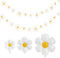 10 Stück Gänseblümchen Deko Geburtstagsdeko Blumen Gänseblümchen Boho Banner Party Dekorationen GäNseblüMchen-Luftballons Geeignet für Gänseblümchen Party Baby Dusche Hochzeit Party etc