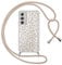 ZhuoFan Handykette Handyhülle für Samsung S20 FE 5G/S20 Lite/S20 Fan Edition Hülle mit Band, Transparent Aesthetic Leopard Muster Schutzhülle Silikon + PC mit Kordel Necklace Lanyard Bumper Case, 01